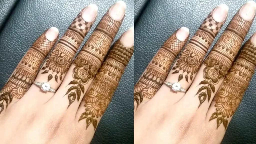 Arabic Finger Mehndi Designs