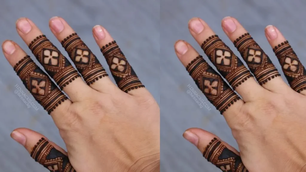 Back Hand Finger Mehndi Designs