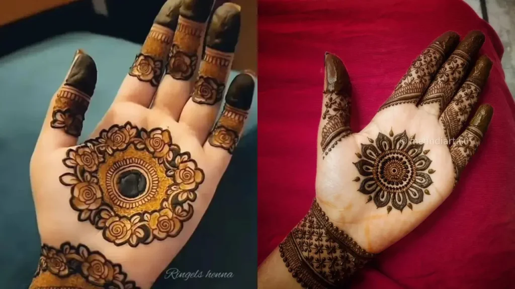 Best Cricle Mehndi Design