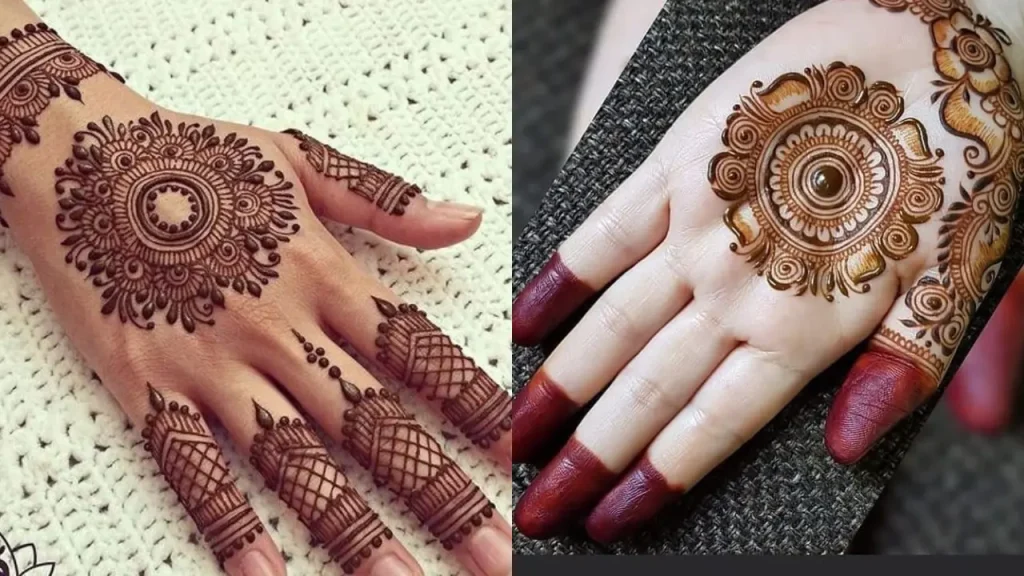 Bridal Mehendi Circle Design