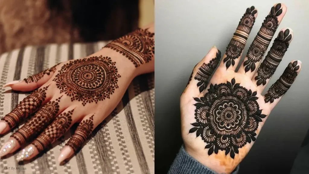 Bridal Mehendi Circle Design