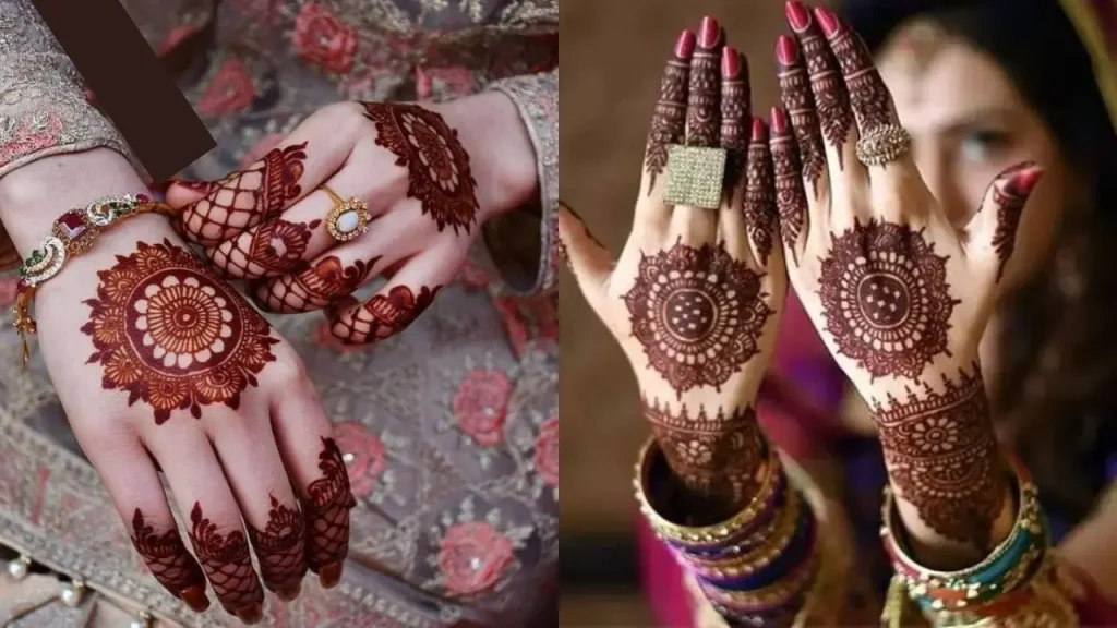 Bridal Mehendi Circle Design