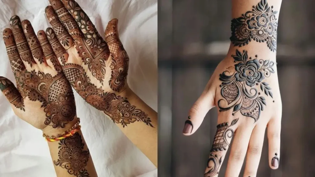 Circle Floral Back-hand Mehndi