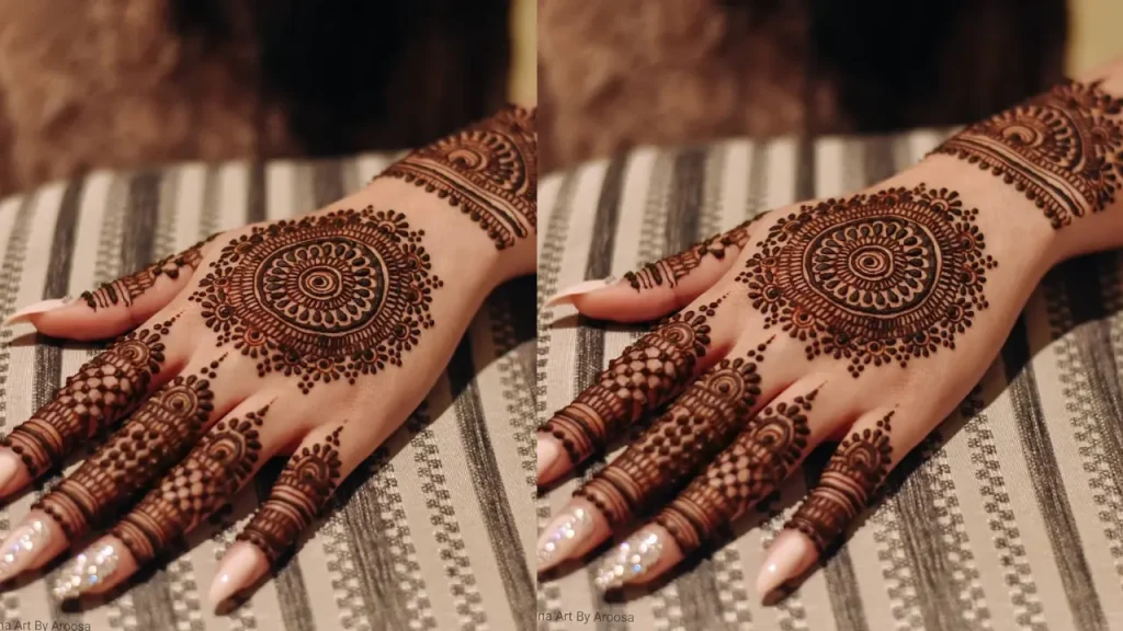 Circle Intricate Mehendi Designs