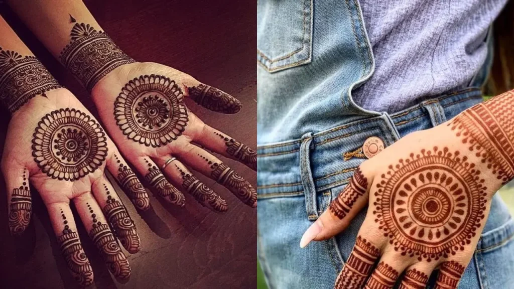 Circle Mandala Mehndi Design 