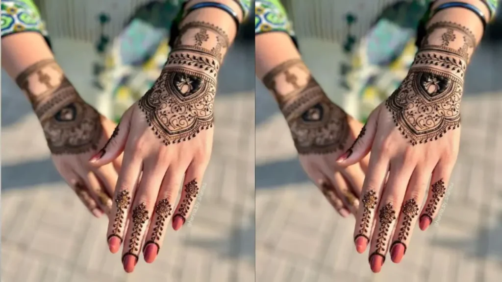 Classic Floral Mehndi design