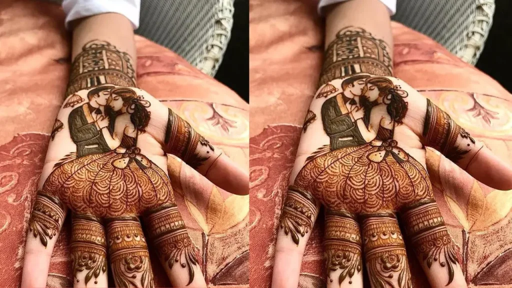 Couple Potrait Mehandi