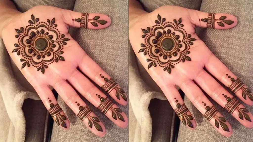 Creative Placement Mehndi Design