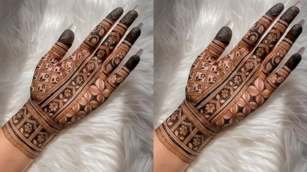 Cultural Fusion Mehndi Design