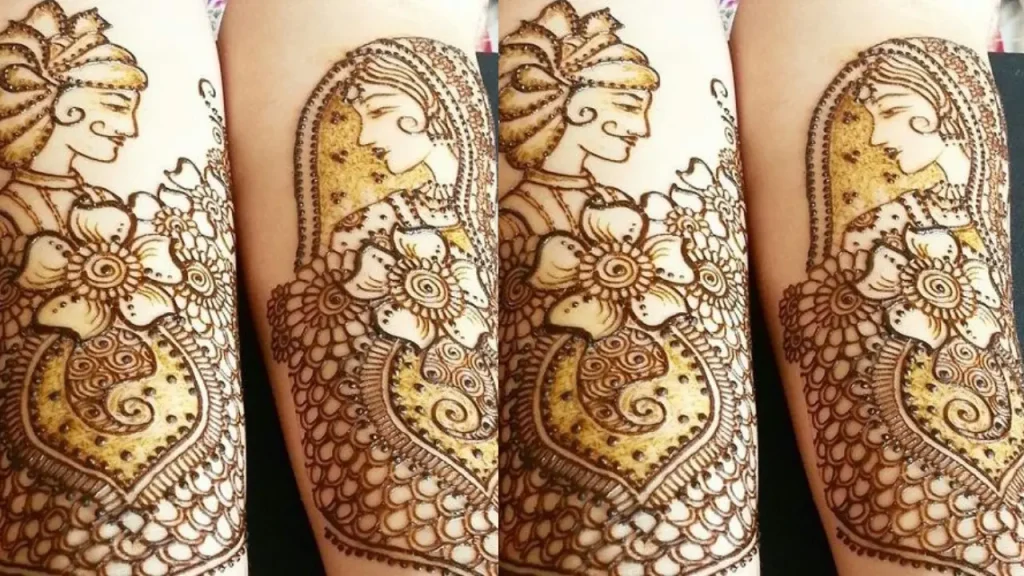 Dulha Dulhan Mehndi Designs