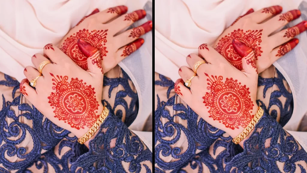 Floral Motifs Back Mehndi Design