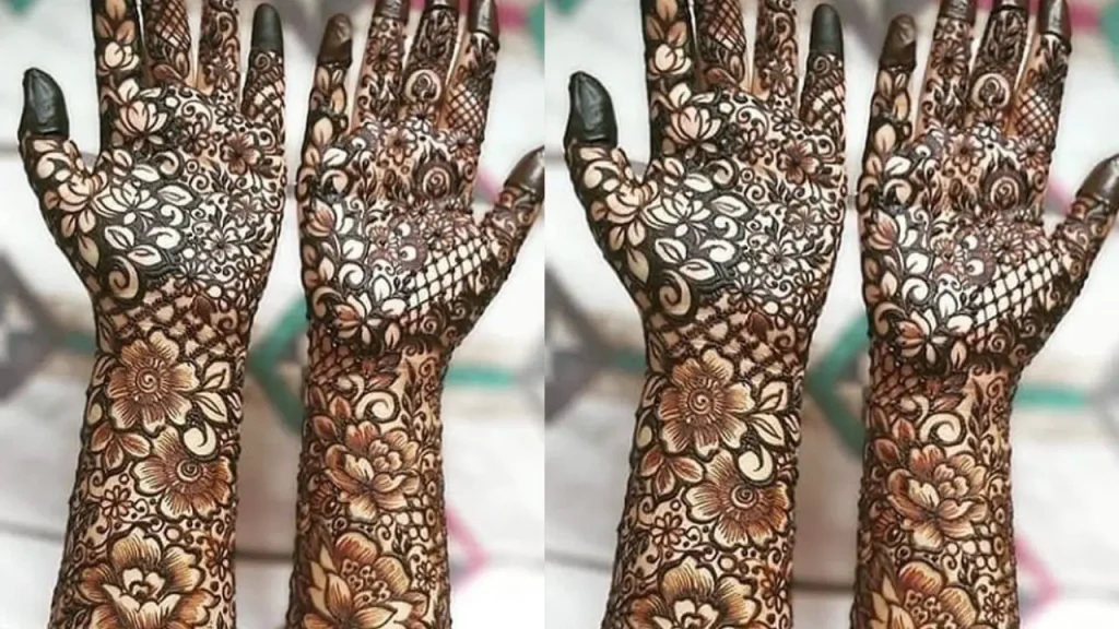 Full Hand Floral Mehandi