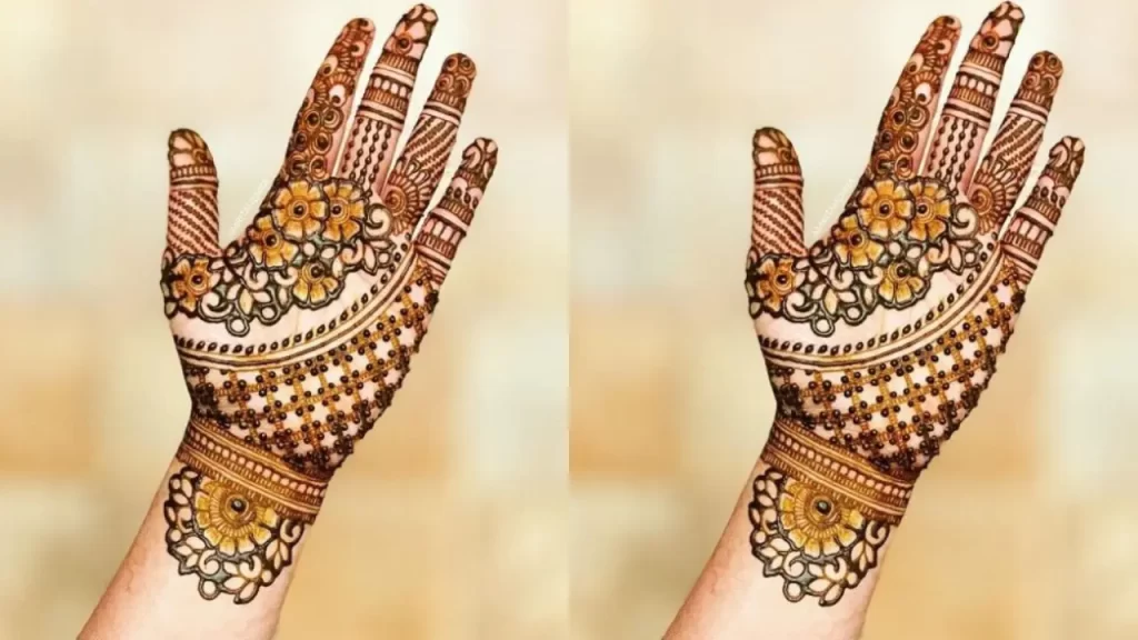 Fusing Indo-Arabic Elements Mehndi Design