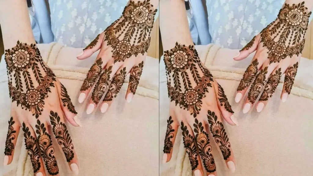 Glam it up with up the bracelet mehndi design