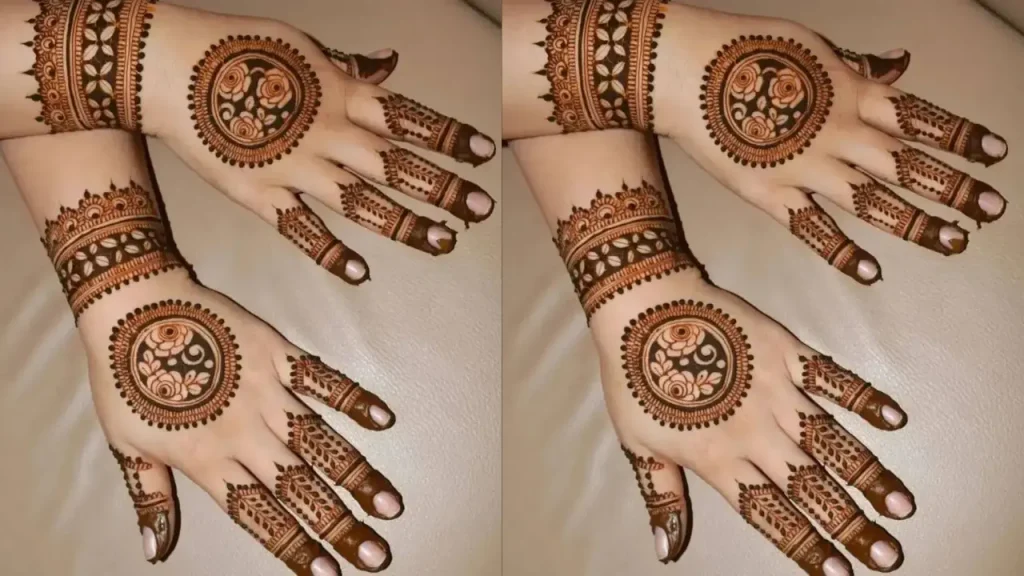 Half Hand Royal Bridal Mehndi Design