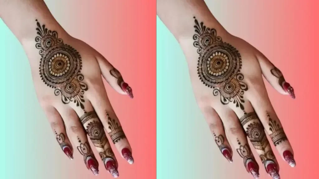 Half Hand Royal Bridal Mehndi Design