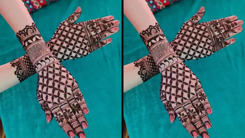 Jaal Pattern Back Hand Mehndi Design