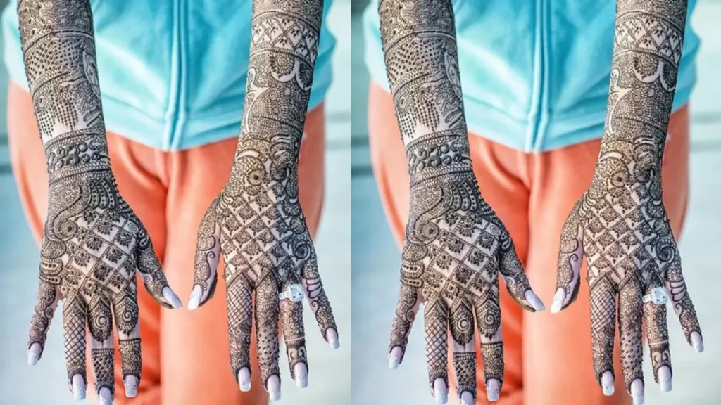 Jaali Bridal Mehndi Designs