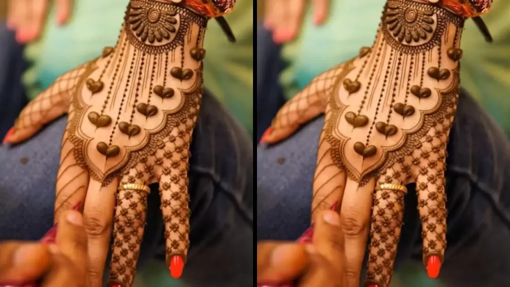 Lovable Back Hand Mehndi Design