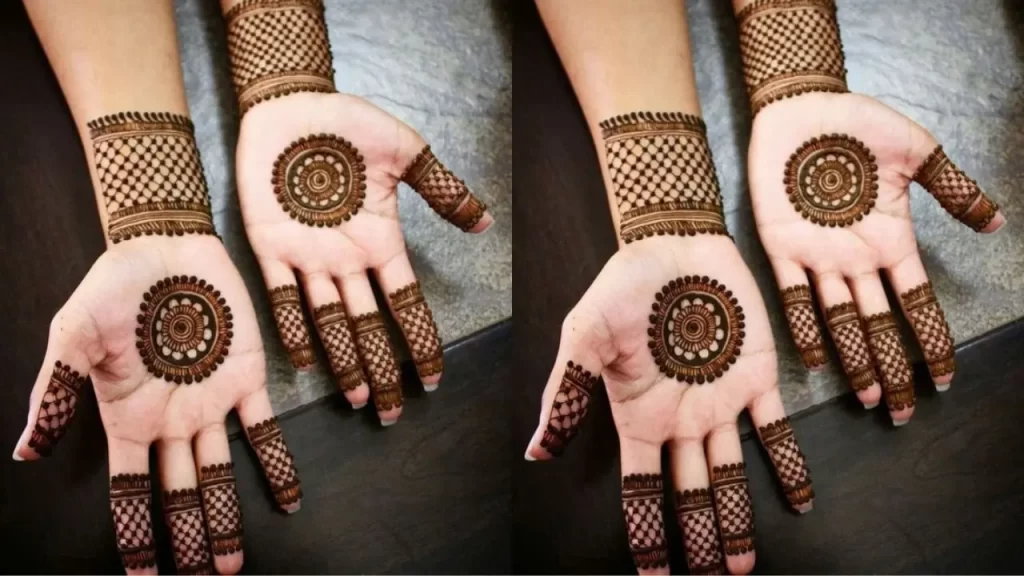 Mandala inspired mehndi design