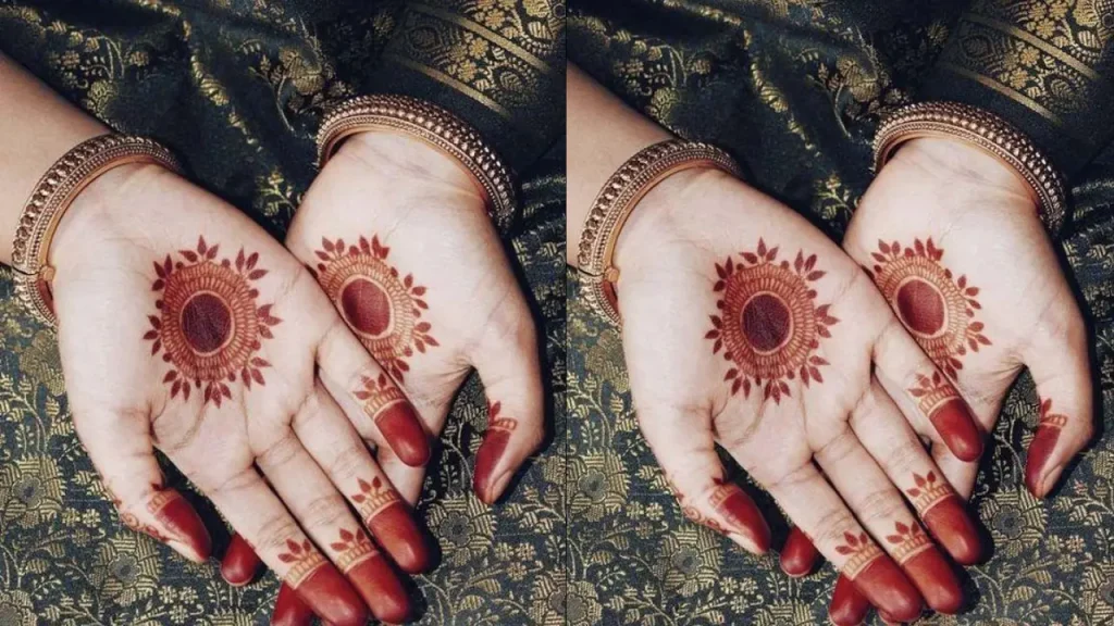 Minimal Mandala Mehndi Design