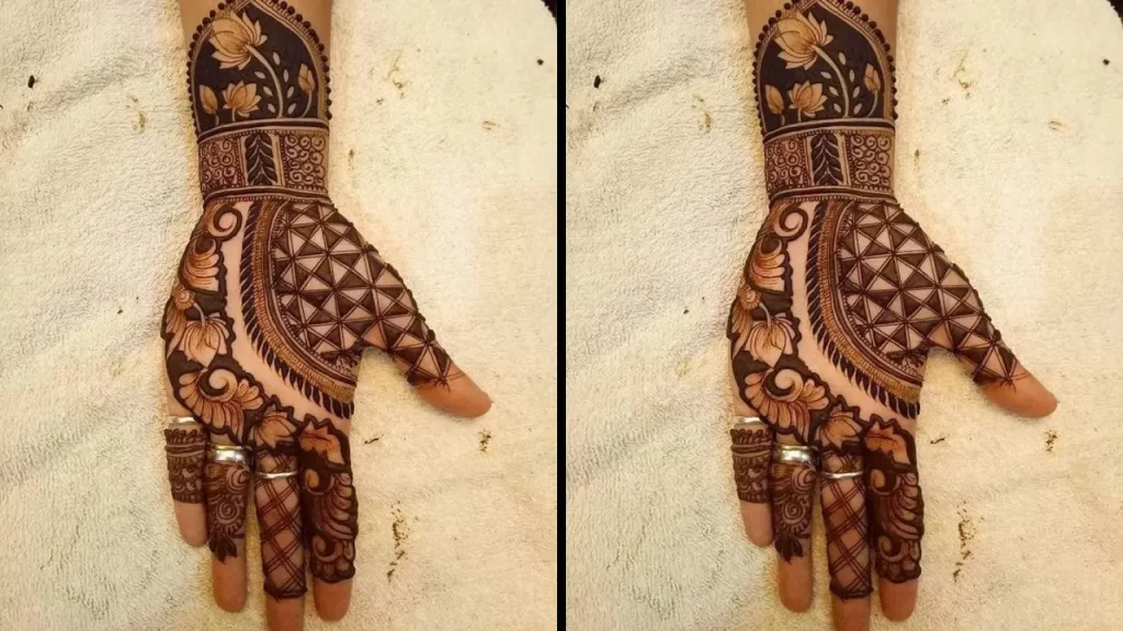 Mixed Style Mehndi Design