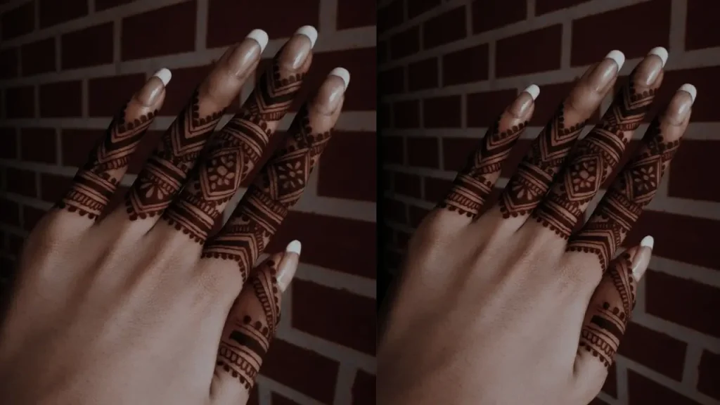 Back Hand Finger Mehndi Designs