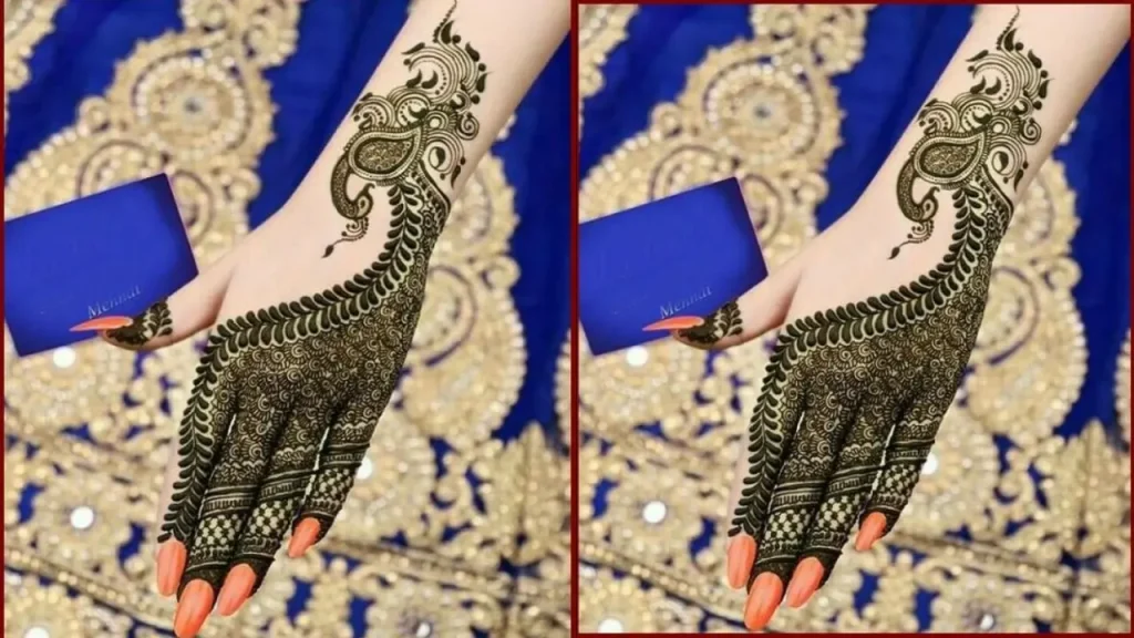 Mughal art inspired mehndi design