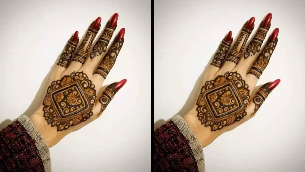 No fancy backside mehndi design