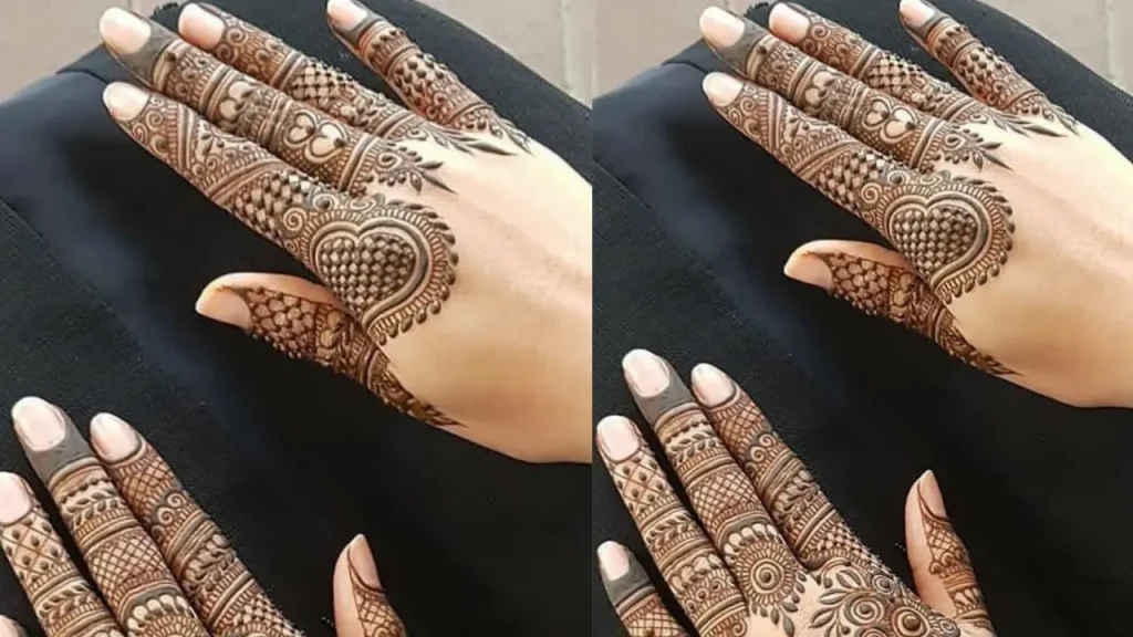 Ornamental Finger Mehndi Design