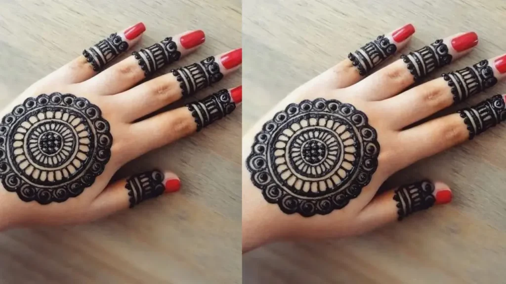 Plain Cricle Mehndi