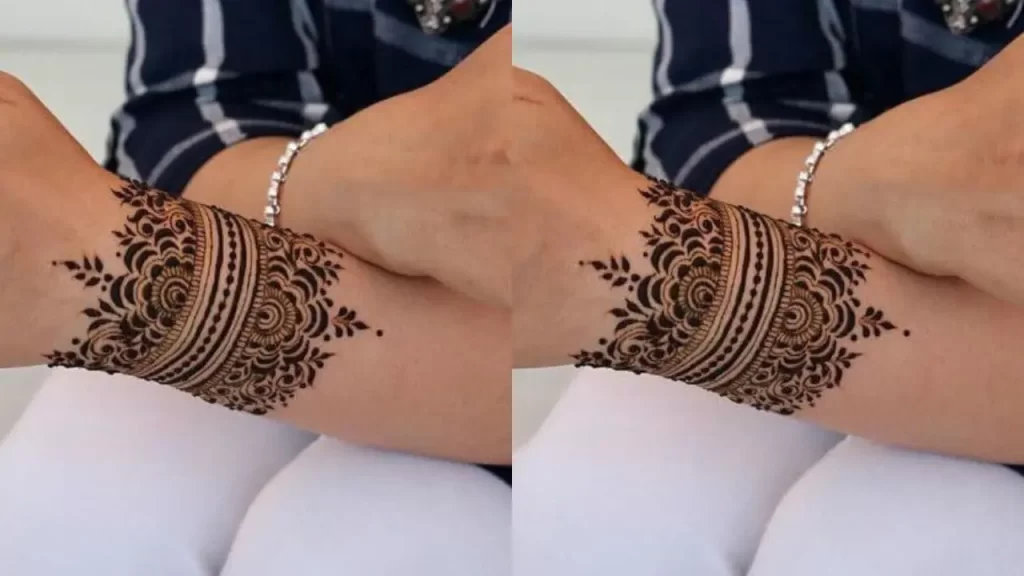 Sophisticated Bracelet Mehndi Design