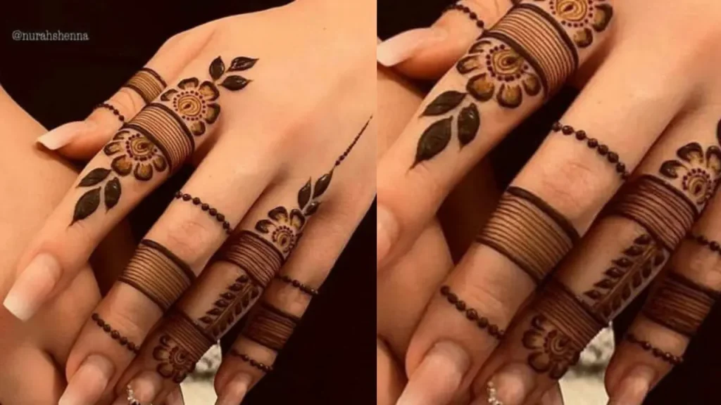 Stylish Finger Mehndi Design