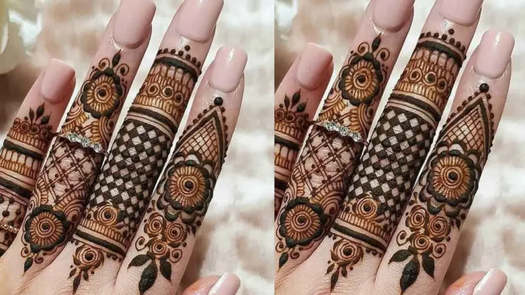 Stylish Finger Mehndi Design