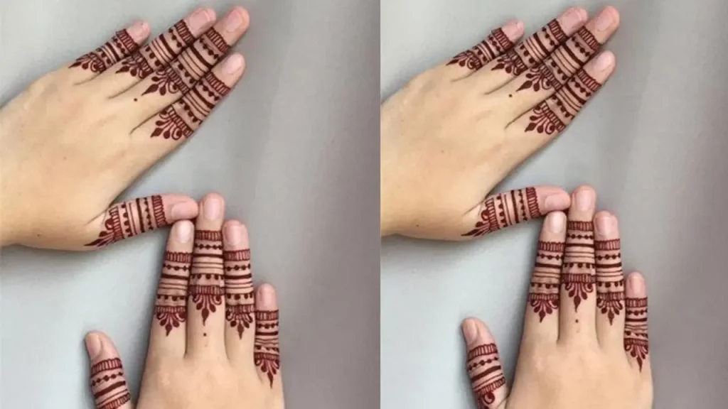 Stylish Finger Mehndi Design