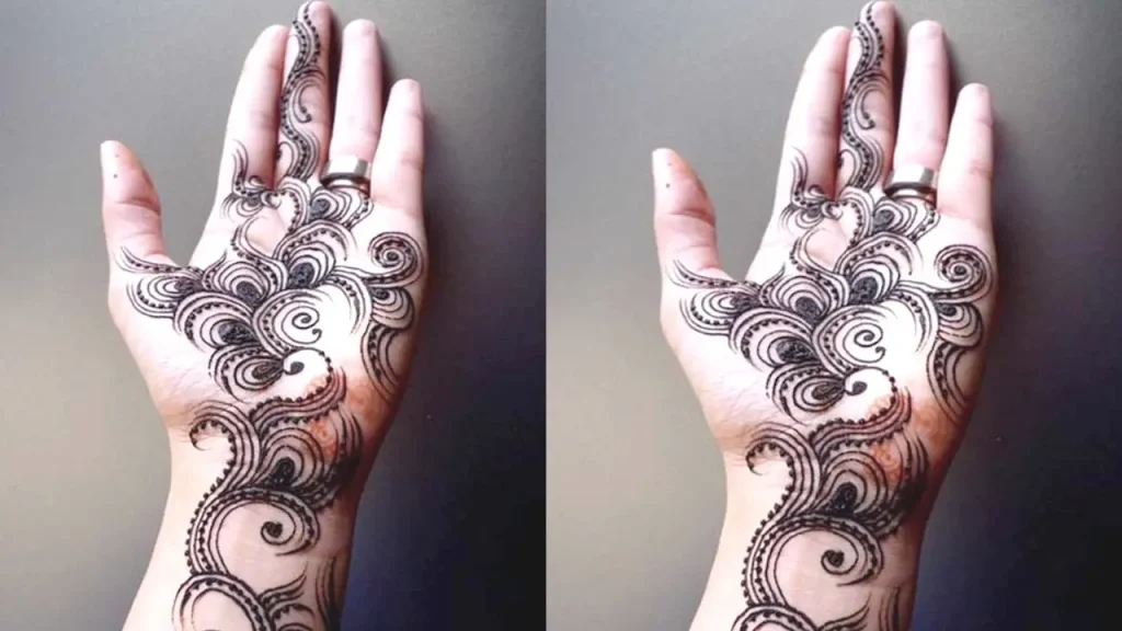 Swirl Style Dulhan Mehndi