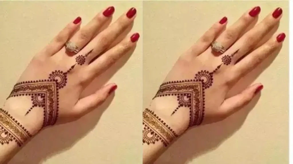 Triangle Pattern Henna Mehndi 