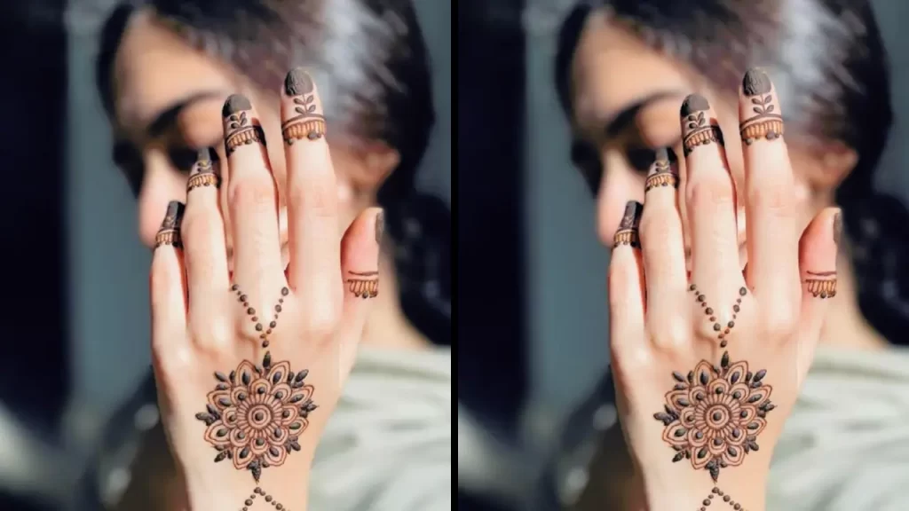 Whimsical Mehndi Design