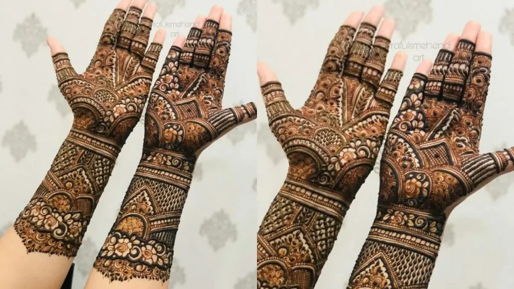 3D Geometric Mehndi Design