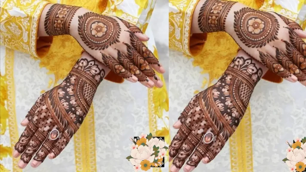 3D Shaded Mehndi Design