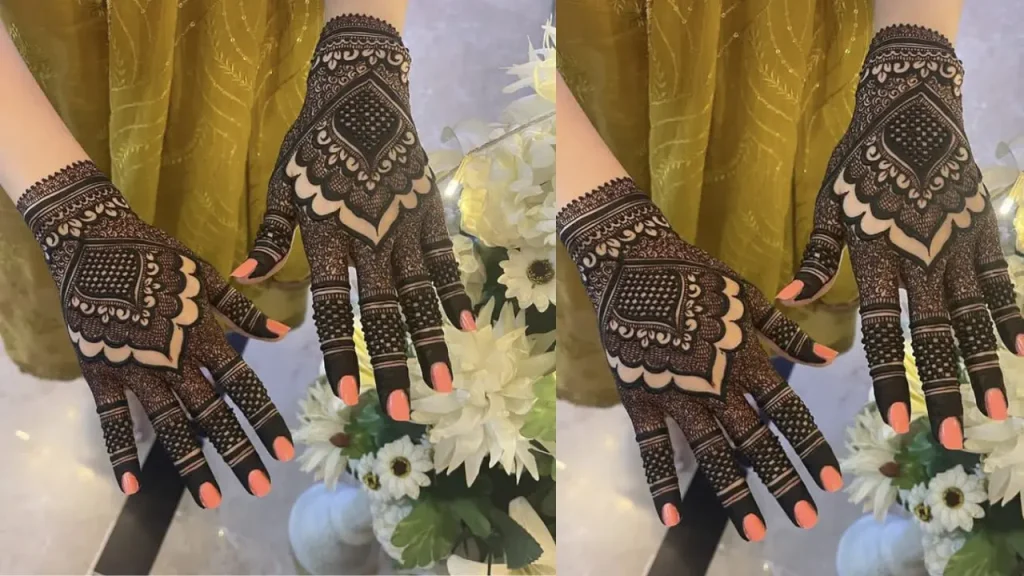 3d henna mehndi design