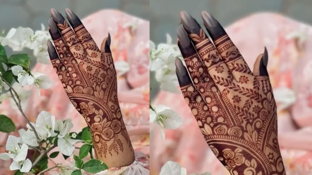 3d style mehndi design