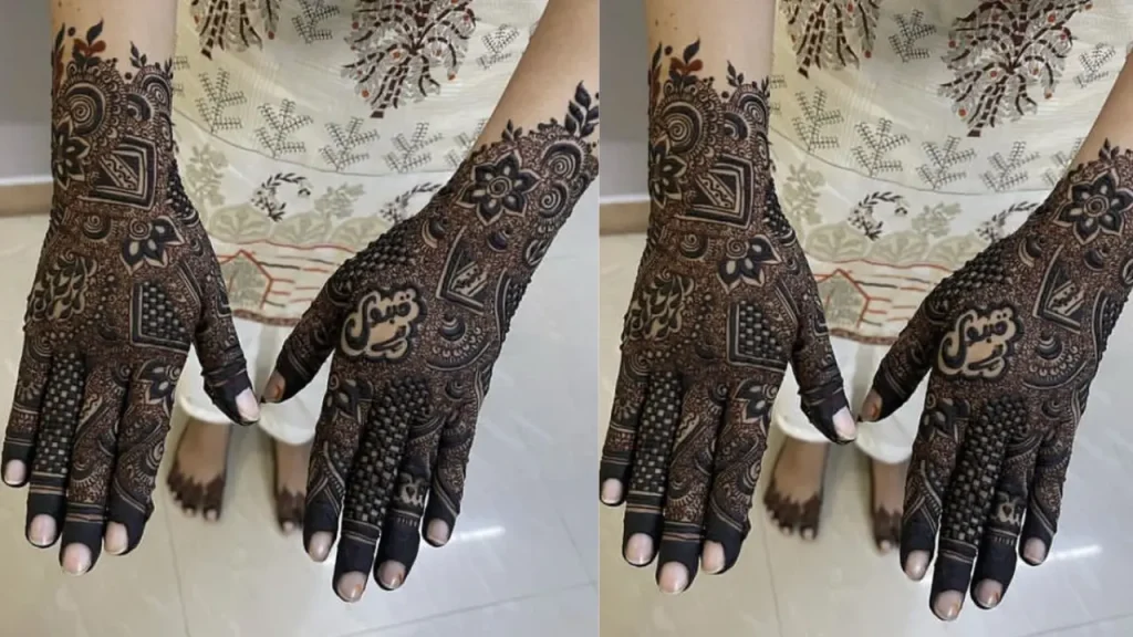 Abstract 3D Mehndi Design