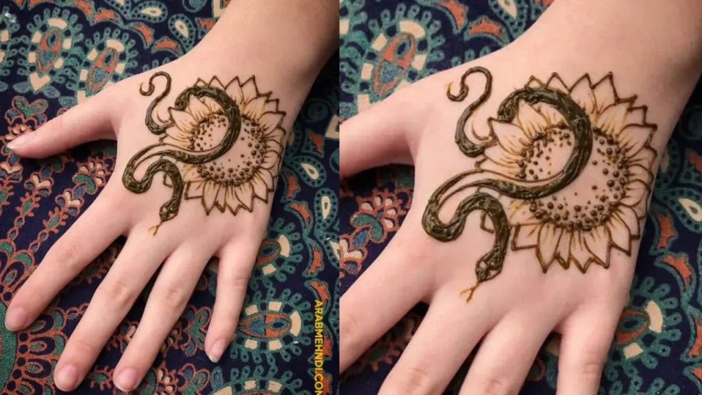 Animal 3D Mehndi Design