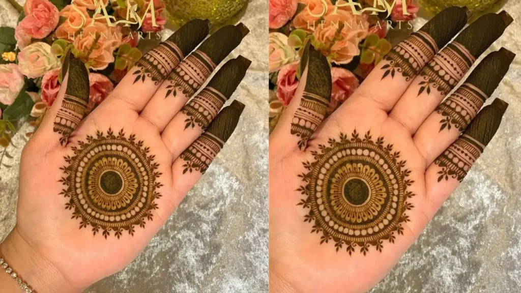 Black and White Mandala Henna