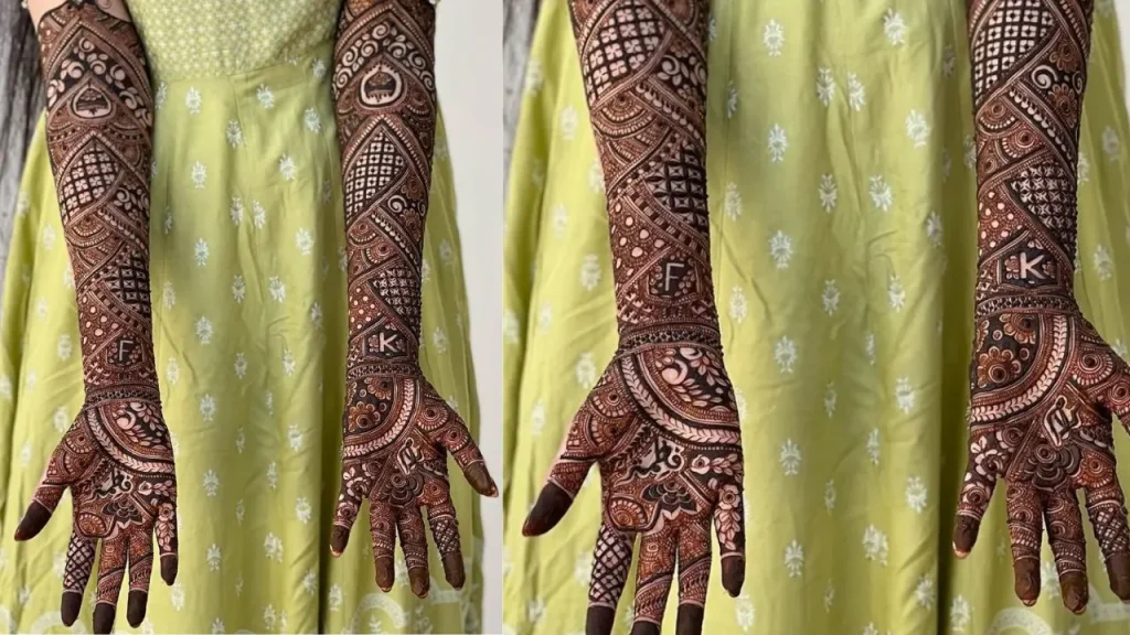 Bridal 3D Mehndi Design 