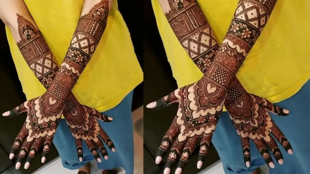 Bridal Bracelet 3D Mehndi Design