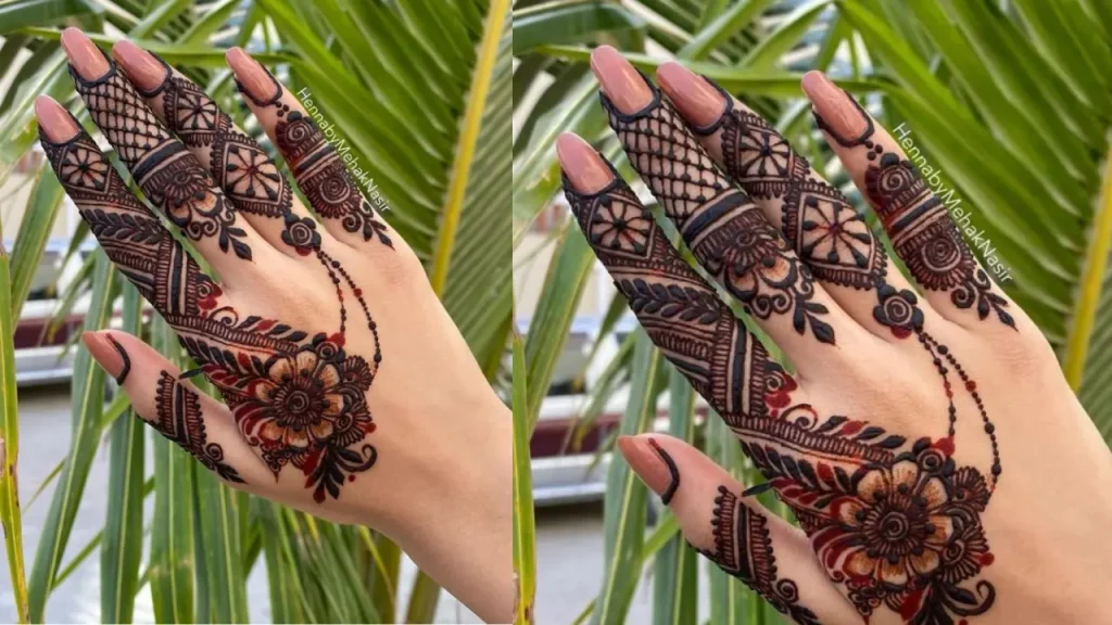 Celestial Bliss ring mehndi