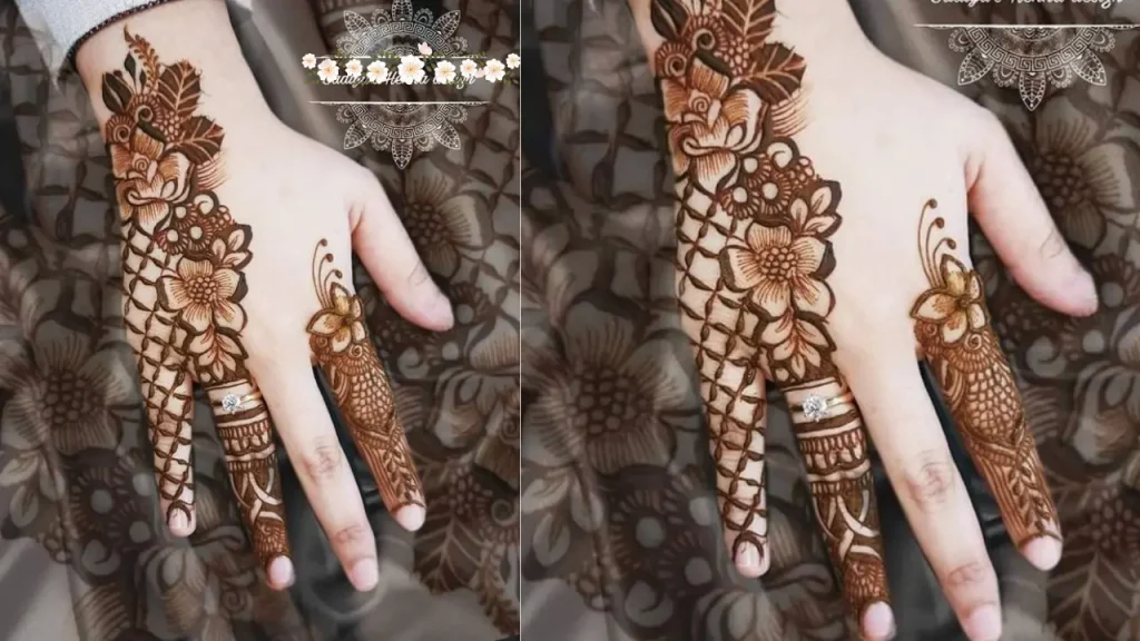 Celestial henna design