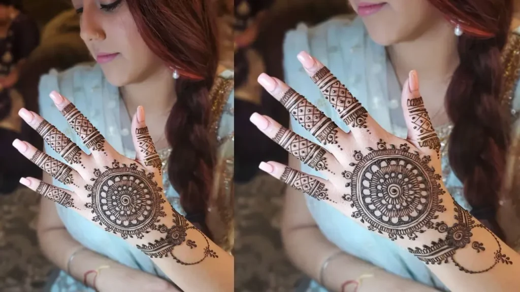 Colour Variations in Mandala Mehndi Design